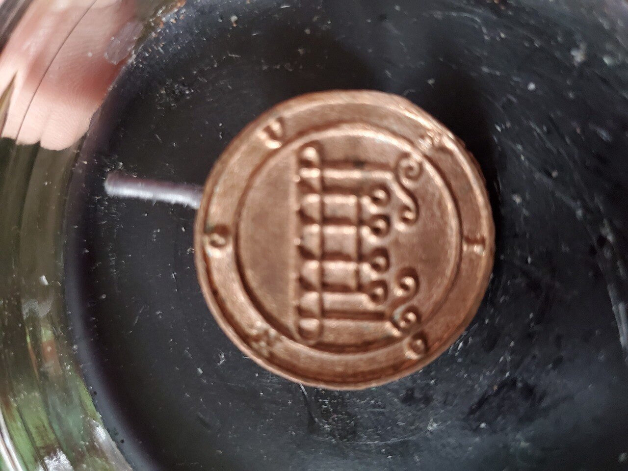 Gusion cast Daemon Demon seal pendant 2 inches