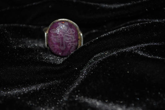 Corvus B  Agrippa fixed star talisman Wing of Corvus Gienah ring onyx