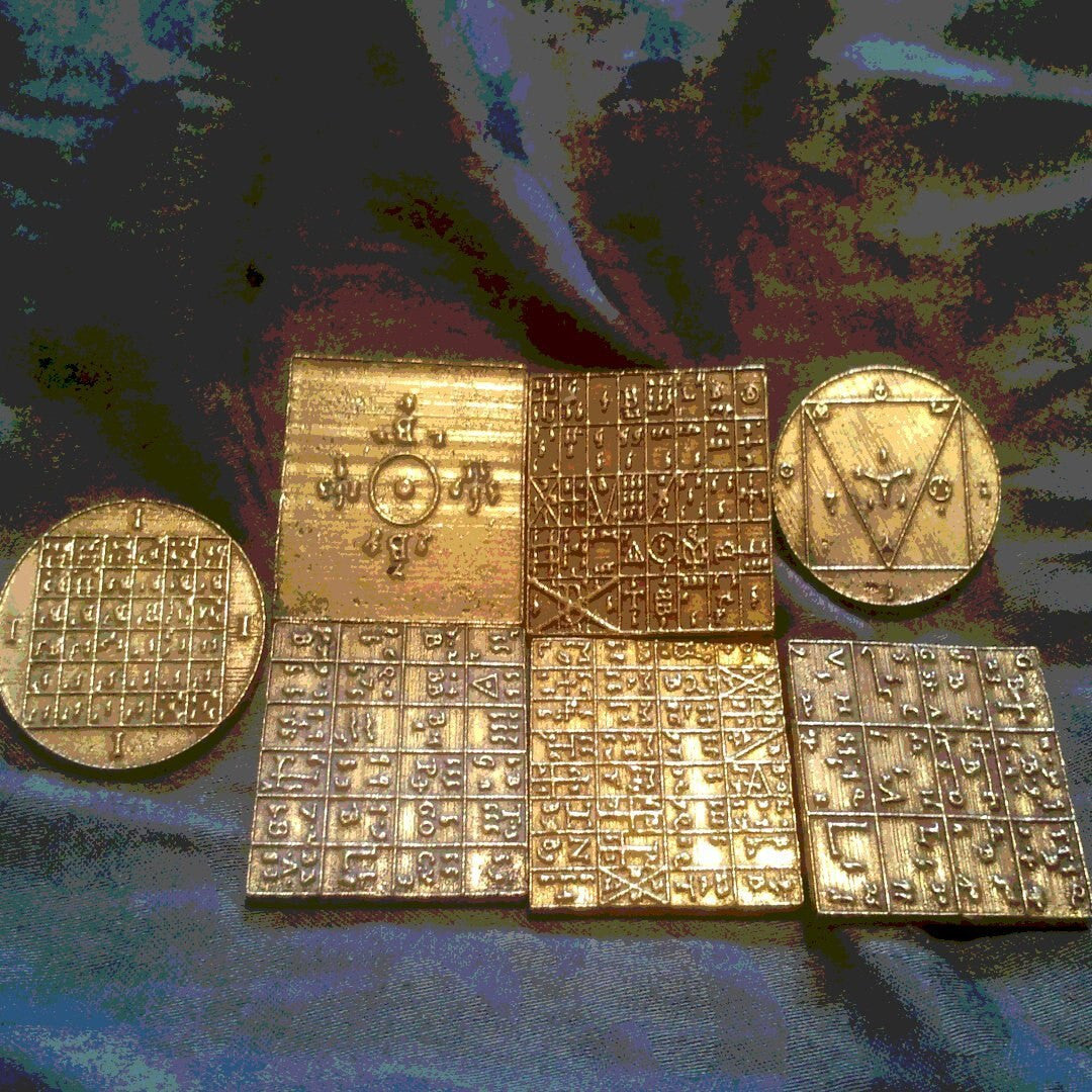 Enochian magick talisman pendant of MARS