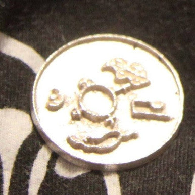 Fine Silver 1 inch Goetia Lost wax cast Daemon Demon seal pendant Grimoire