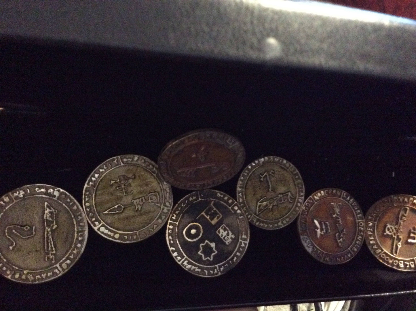 All 7 Enochian Heptarchy seals in Bronze magick occult talisman goetia enochian djinn sorcery