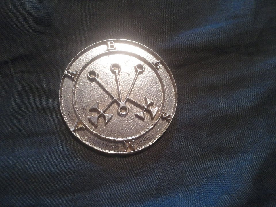 Marbas cast Daemon Demon seal pendant 1 inch
