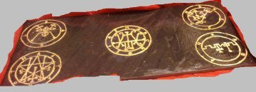 A custom engraved granite or slate altar top. 1/2" thick. Perfect for placing offerings and candles on as well as a very strong contact point for Deities orDaemon Demons.