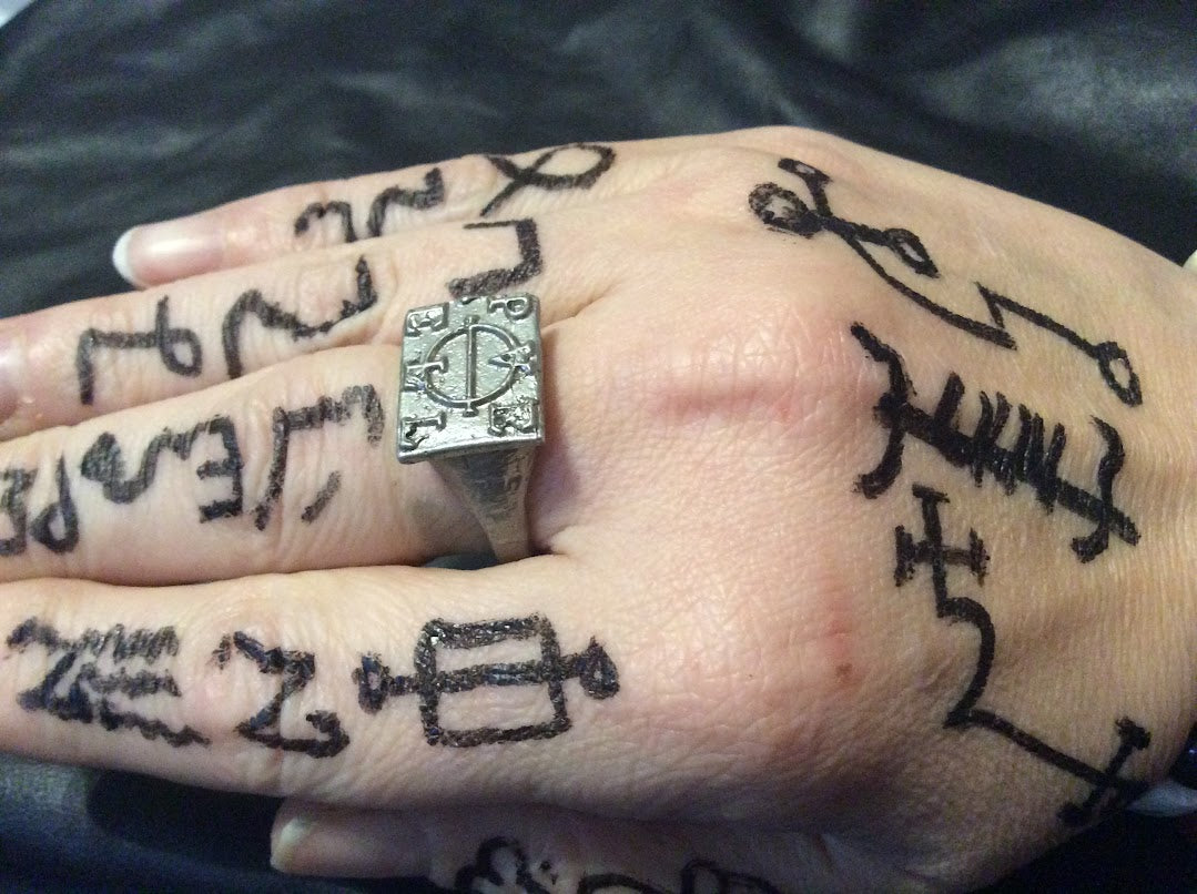 14K Gold Enochian ring