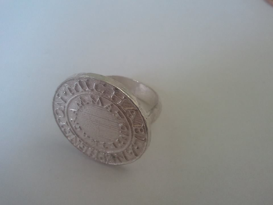 Silver signet ring of Solomon