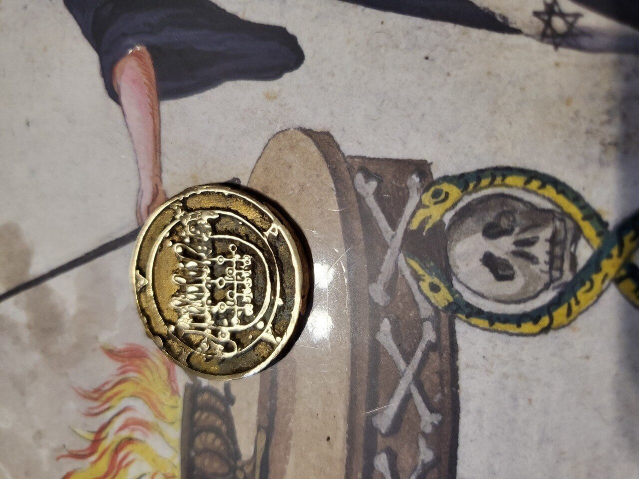 Vepar cast Daemon Demon seal pendant 2 inches