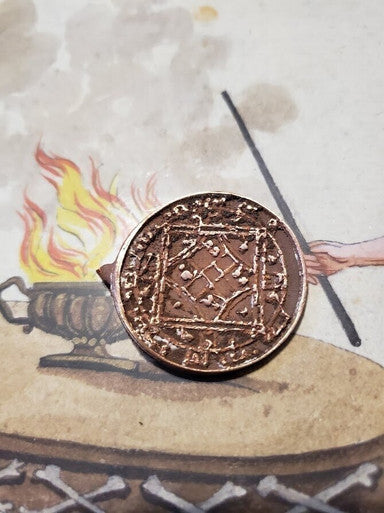 4th Greater Key of  Solomon GKOS Greater Key of  Solomon pendant for   Venus lost wax cast