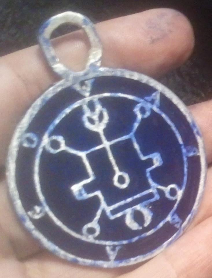 Vassago cast Daemon Demon seal pendant 2 inches