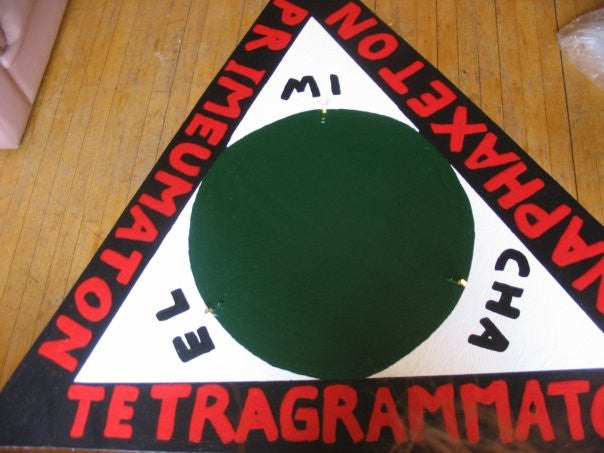 Goetia Demon EVOCATION wood triangle