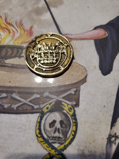 Vepar cast Daemon Demon seal pendant 1 inch