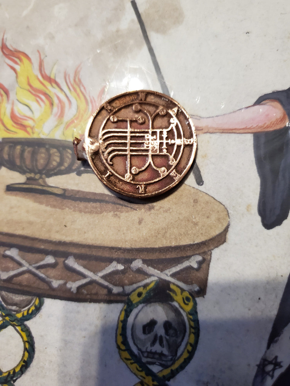 Naberius cast Daemon Demon seal pendant 2 inches
