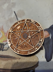 3rd Greater Key of  Solomon GKOS Greater Key of  Solomon pendant for   Venus lost wax cast in Copper