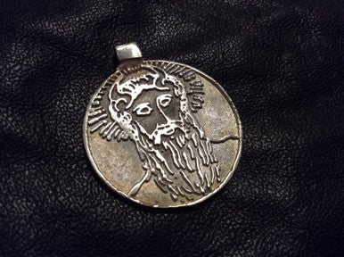 1st Greater Key of  Solomon GKOS lost wax cast pendant,  14k gold pentacle of  Sun