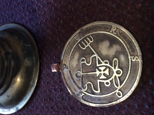 Purson cast Daemon Demon seal pendant 2 inches