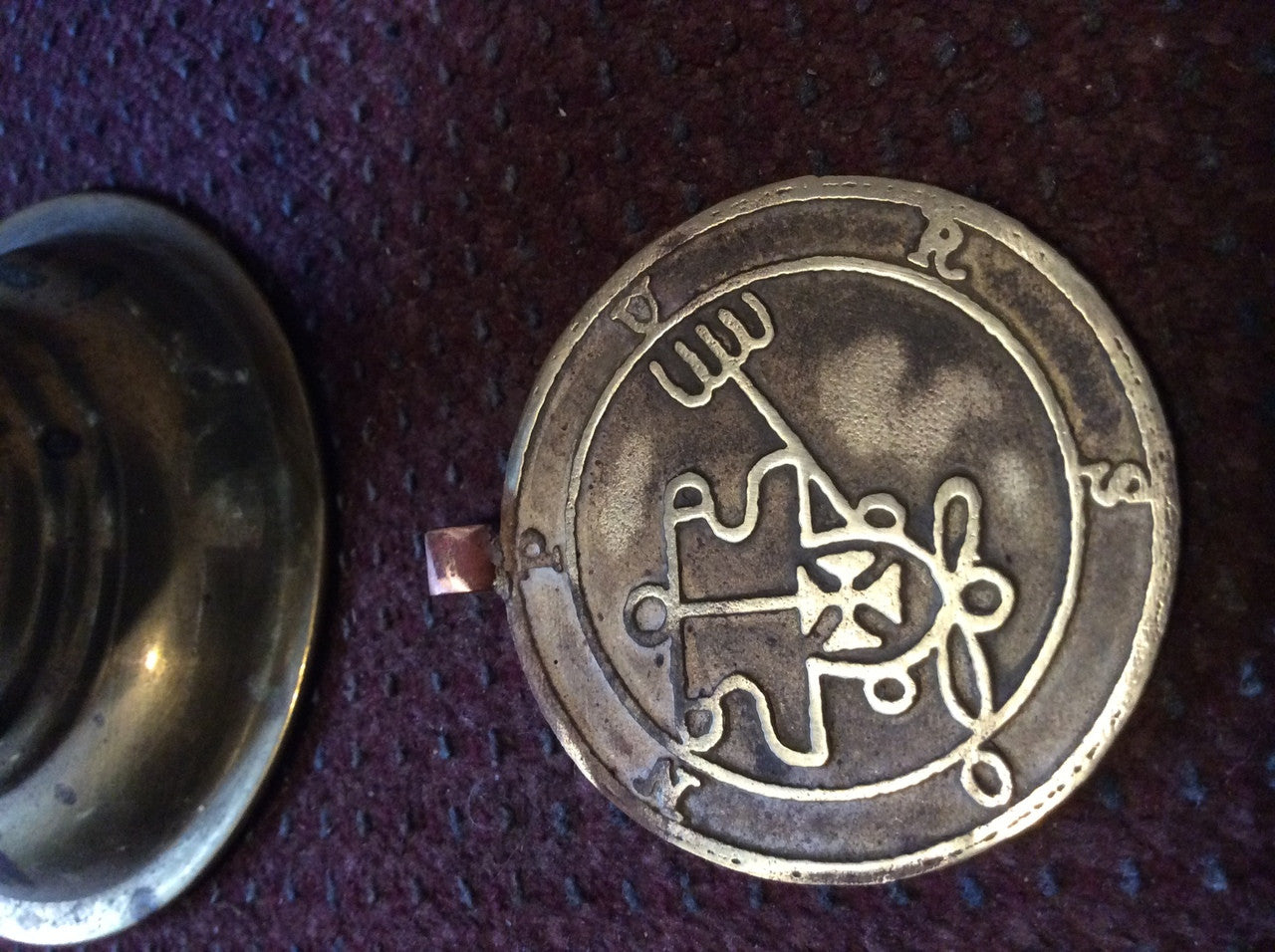 Purson cast Daemon Demon seal pendant 1 inch