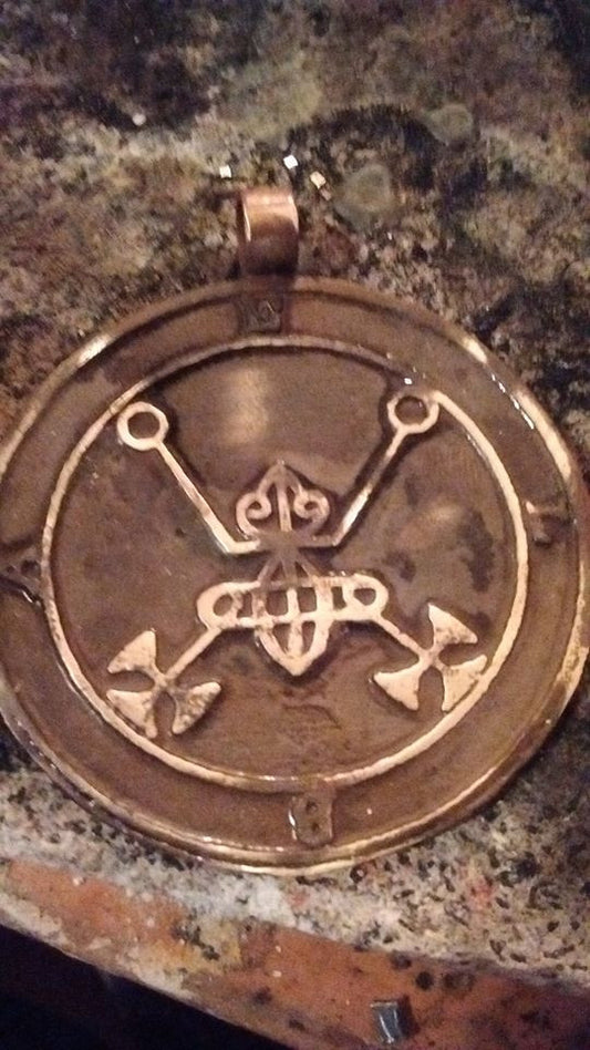 Bael cast Daemon Demon seal pendant 2 inches