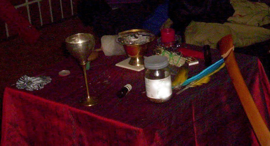 Enochian altar cloth