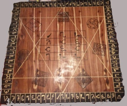Enochian table of practice in Cedar or Pine
