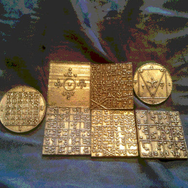 Enochian ensigns of creation lost wax cast