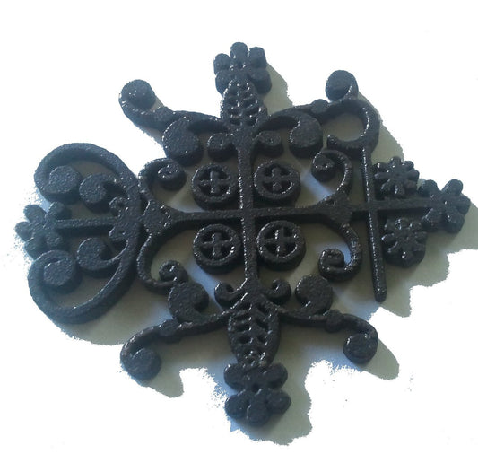 Cast Legba Lehgba Leghba veve pendant, in Sterling Silver. Vodou