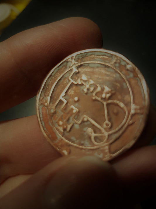 Häagenti cast Daemon Demon seal pendant 1 inch