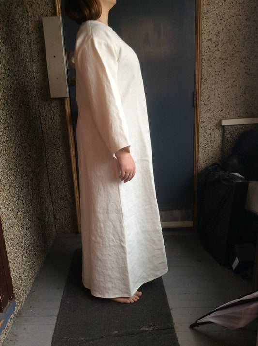 Linen Solomonic robe hand painted design
